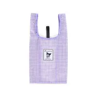 在飛比找momo購物網優惠-【SANRIO 三麗鷗】可摺疊環保購物袋 S 酷洛米 紫格紋