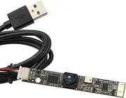 G 8MP USB Camera Module with Microphone Wide Angle PC Camera for Computer 4K Lightburn Camera for Laser Engraver Mini Strip Fixed Lens Webcam CCTV USB Surveillance Camera for Raspberry Pi (105°)