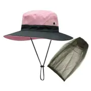 Ozoffer 2X Mosquito Insect Net Mesh Hat UV Protector Fly Bee Bug Outdoor Fishing