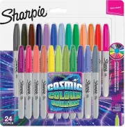 Sharpie COSMIC COLOR Fine Tip Permanent Marker 24-count NEW