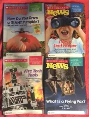 SCHOLASTIC NEWS READERS GRADE 1 OCTOBER 2017 FLYING FOX PUMPKIN FIRE TECH LEAF
