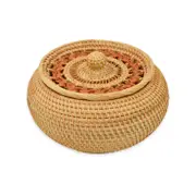Kelly "Home made" and "Natural rattan" Storage Basket with Lid