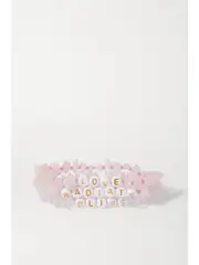 [TBALANCE CRYSTALS] TBALANCE CRYSTALS - Set Of Three Quartz And Enamel Bracelets - Pink - One size One size Pink