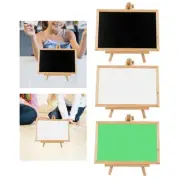 Small Wooden Chalk Board Sign with Stand Tabletop Menu Board Versatile