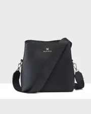 Joanie 3 Compartment Crossbody Bucket Bag + Monogram Bag Strap
