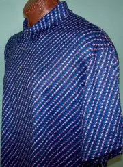 BEN HOGAN Golf s/s WICKING UPF 50 POLO sz 3XL (TUCAN PRINT) NAVY MULTI
