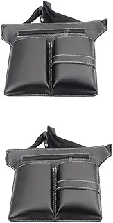 Ipetboom 2pcs Professional Hair Styling Tool Bag for Barber Hair Stylist Scissor Holder Storage for Salon Travel Comb Scissors