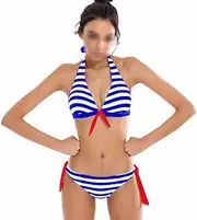 Swimwear Set Striped Swimsuit Fashion Beachwear Bathing Suit Stripe Female Bathing Suit Bikinis