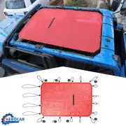 Sun Shade Mesh Bikini Top Sunproof Anti-UV Net For Ford Bronco 21+ Red 2 Doors