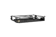 Atdec Media Storage Hinged Panel for Desk and Table Undersides, Black