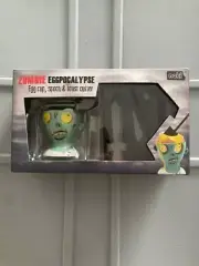 NEW Noki Zombie Eggpocalypse Egg Cup Spoon & Toast Cutter Horror Block