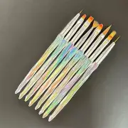 8 Pcs/Set Nail Art Brush Pen Gel Painting Drawing Liner Polish Brushes Tool