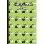 WEEKLY PLANNER 2020: PURPLE AND BLUE PLANETS IN OUTER SPACE WITH SATURN RINGS COVER DESIGN. PERFECT GIFT FOR BOYS GIRLS AND ADULTS OF ALL A