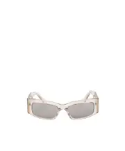 Balenciaga Eyewear Paper Rectangle Frame Sunglasses One size ALMOND SILVER