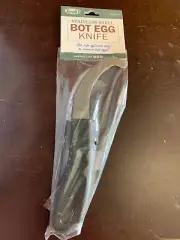 BOT EGG KNIFE Stainless Steel remove bot eggs groom mane/tail Tough1 68-24450