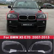 For BMW X5 E70 2007-2013 Car Front Headlight Glass HeadLights Transparent Lightshade Light Shell E70 Headlight Cover Lens Left and Right