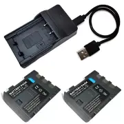 Battery / USB Charger For Canon E160814 D85-1632-000 D85-1712-000 2069B002AA New