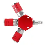 3 Way Quick Connect Air Manifold Air Hose Splitter Durable 1/4 inch Air Tool
