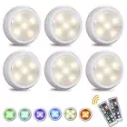 Tomshine 6PCS Wardrobe Light Cabinet Lights Counter night light 3 Lighting Mode