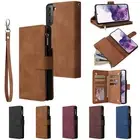 For Samsung Galaxy A05 A53 A54 A14 A15 Zipper Wallet Case PU Leather Flip Cover