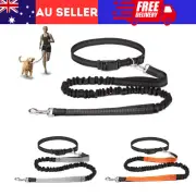 Adjustable Hands Free Leash Dog Lead With Waist Belt For Jogging Walking Running