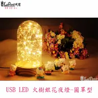 在飛比找momo購物網優惠-【LEPONT】USB LED 創意火樹銀花夜燈-圓罩型