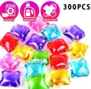300 × Laundry Bead, Detergent Capsule, 3 in 1 Detergent, Softener, Sterilizing l