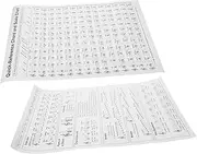 GLSTOY Practice Harp Chord Poster for Beginners Comprehensive Harp Chord Chart Paper Durable for Music Theory Learning Effortlessly