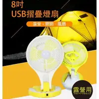 在飛比找樂天市場購物網優惠-【台菱paddy】8吋USB摺疊照明燈扇BSH-HJ900(