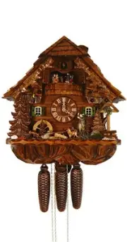 Cuckoo Clock Way Cross, Hunter and Mill Wheel 5.8859.01.C NEW