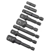 Impact Grade Socket Adapter Extension Bit 1/4" Hex Shank 1/4" 3/8" 1/2"