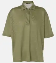 [Loro Piana] Loro Piana Linen polo top AU 12 green
