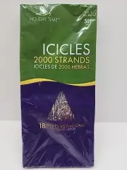 Tinsel Icicles Holiday Time 2000 Strands 18" 3 VTG Silver FREE SHIPPING NEW!