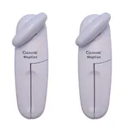 2x Culinare Magican Stainless Steel Kitchen Tin Can Opener Manual Handheld White