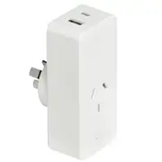 Brilliant Smart WiFi Wall Plug with 1x USB-A / 1 x USB-C chargers Access & Manage your Home Electronics / Appliances / Devices from Anywhere [21884/05]