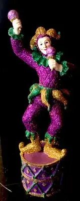 Mark Roberts 11" Jester w Maracas Mythical, Fantasy Christmas Figure On Base