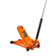 3-Ton Low Profile Floor Jack with Quick Lift in Orange