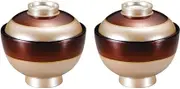 J-Kitchens Set of 2 (Pair Bowls) Shousumi Round Bowl, Silver Transparent Tortoise Shell Belt