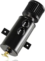 POSENG Universal 10AN Oil Catch Can Tank Baffled 750ml with Filter Aluminum Black