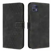 Moto G50 5G Case, PU Leather Flip Cover Magnetic Clasp Design Wallet Card Slots Stand Case - Black