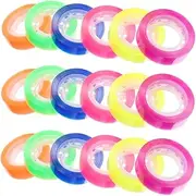 HAWILLOSCH 24 Rolls Color Transparent Tape Transparent Tape Refills for Office, Home, School Transparent Duct Tape Clear Stationery Tape Transparent Wrapping Tape Office Supplies BOPP