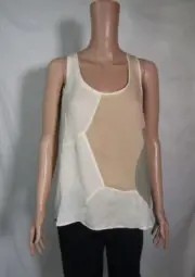 Theory Silk Colorblock "Isaac M" Top Size L