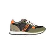 Napapijri Green Polyester Men Men's Sneaker Authentic