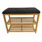 Bamboo Shoe Bench Rack Shoes Shelf Seat Wooden Timber Storage Organiser Stand