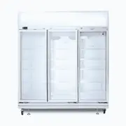Bromic Upright Display Fridge - 1507L - 3 Doors - Flat Glass - Lightbox