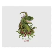 2 x 'Clever Velociraptor Dinosaur' Lens Cleaning Cloths (LC00020700)