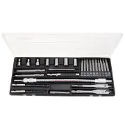 28Pcs Multi-Functional Socket Screwdriver Bit Flat Twist Tile Drill Bit Tool Set