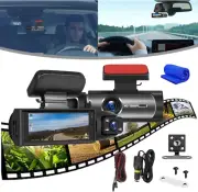 Car Dash Cam, 2025 Top Front and Rear Dash Camera,3.16-Inch HD Screen Dashcam wi