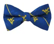 Men's Officially Licensed West Virginia NCAA Pre Tied Bow Tie.