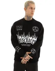 [KSCY] System Relaxed Sweater in Black